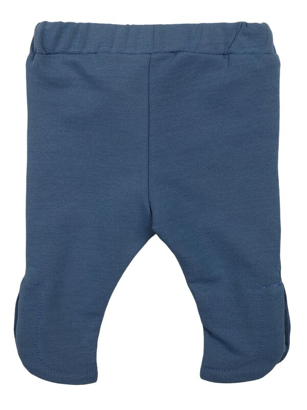 Girls Medium Light Blue Long Knitted Trouser image number 1